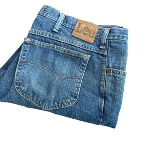 Lee Regular Fit Mens Blue Denim Jeans Size 40x30